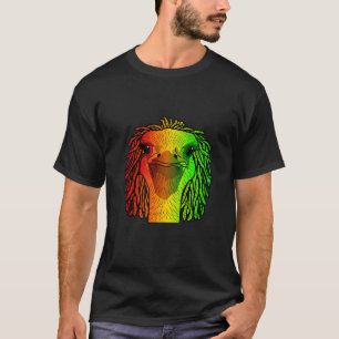 Reggae Cool Ostrich Dreadlocks Dreads Rastafarian T-Shirt