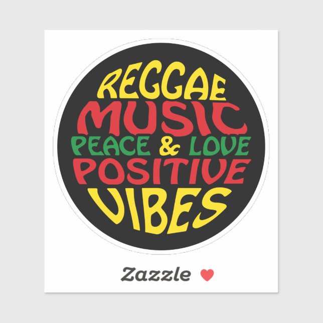 Reggae design with positive sayings and quotes (Sheet)