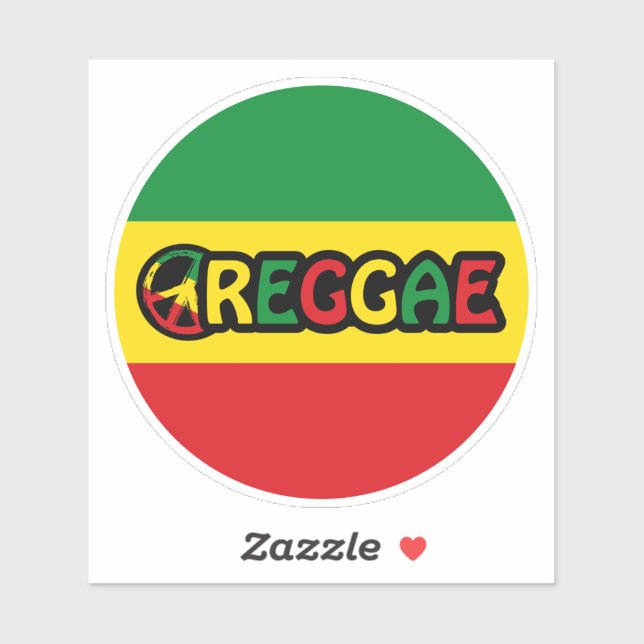 Reggae design with reggae flag colours (Sheet)