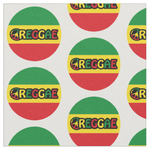 Reggae design with reggae flag colours fabric