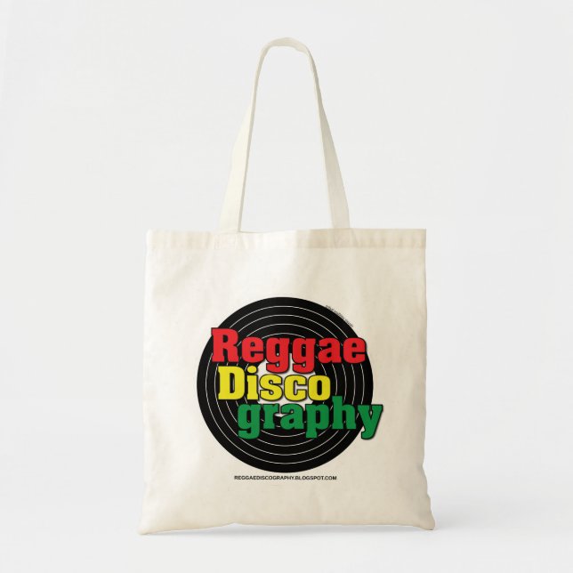 Reggae Discography Vinyl Tote Bag (Front)