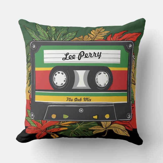 Reggae Grooves for Friend's Birthday Personalised Cushion (Front)