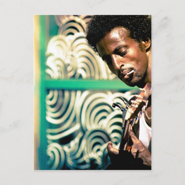 Reggae Guitar Man Postcard (Front)