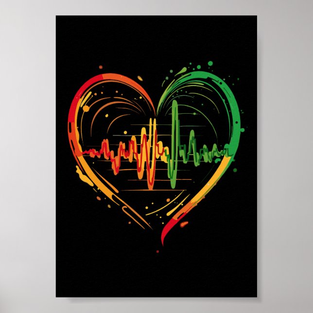 Reggae Heart Beat Poster (Front)