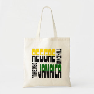 Reggae Jamaica Dance Hall Cube, 3 Colours Tote Bag