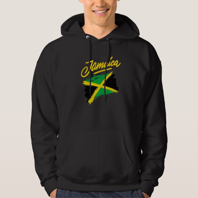 Reggae Jamaican Music Just Relax Jamaica Graphic D Hoodie (Front)