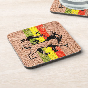 Reggae king lion coaster