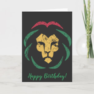 Reggae Lion Greeting Card