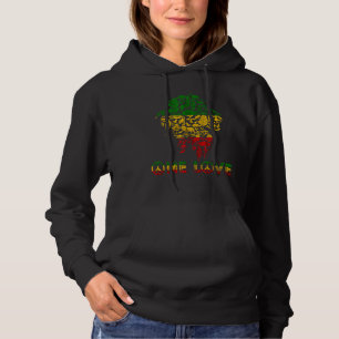 Reggae Lion Of Judah Rasta One Love Rastafari Etop Hoodie