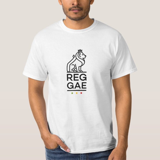 Reggae Lion Rasta Colours Reggae T-Shirt (Front)