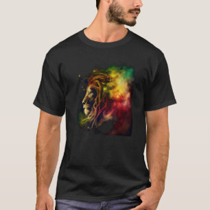 Reggae Lion Rastafari Music Freedom Zion Jamaica T-Shirt