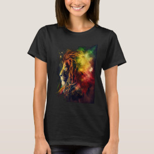 Reggae Lion Rastafari Music Freedom Zion Jamaica   T-Shirt