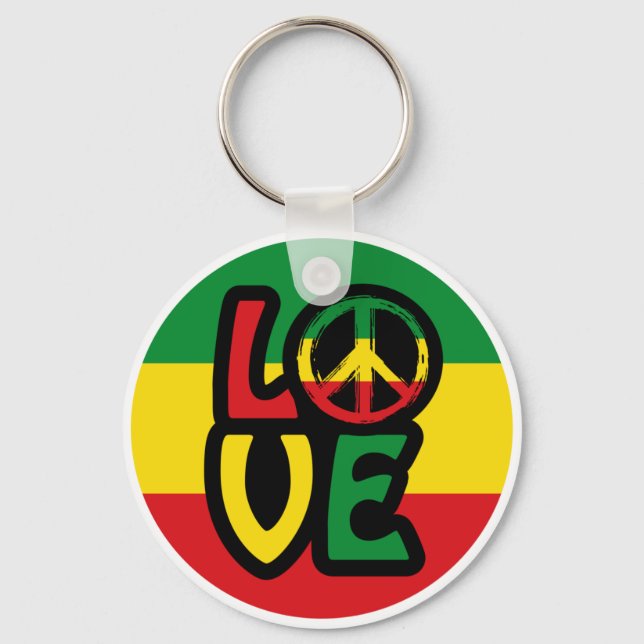 Reggae LOVE Key Ring (Front)