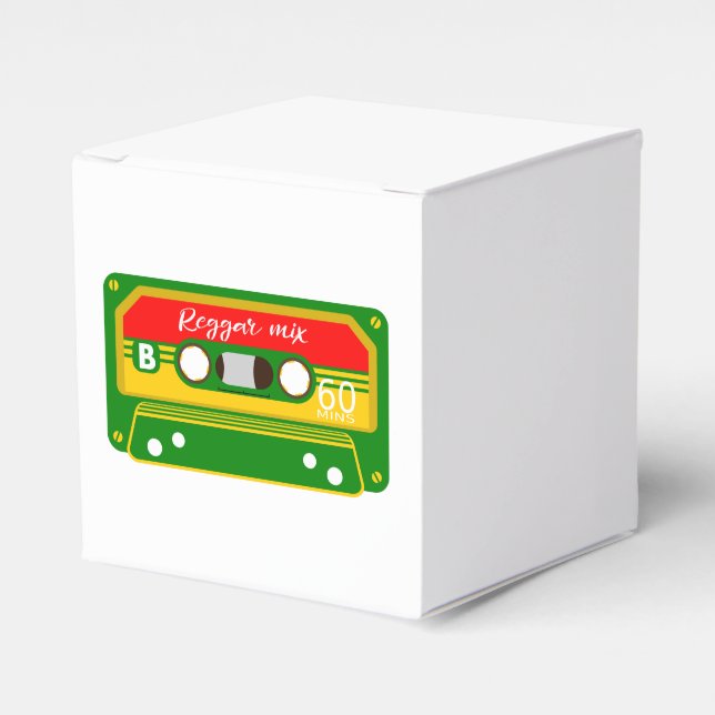 Reggae Mix Tape Favour Box (Front Side)