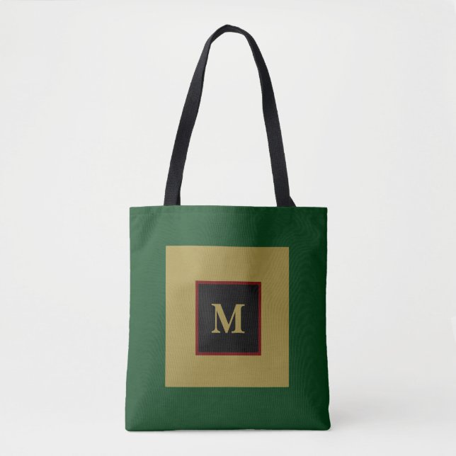 Reggae Mosaic Square Customisable Tote Bag (Front)