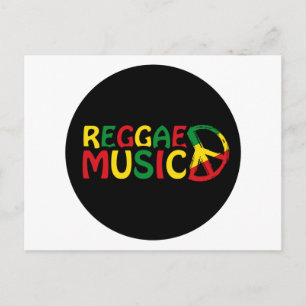 Reggae Music design, reggae art Postcard