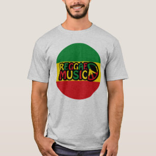 Reggae Music design with rastafari style and colou T-Shirt