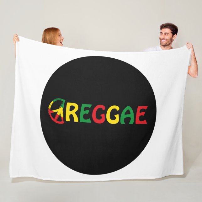 Reggae Music Fleece Blanket (In Situ)