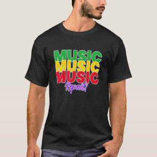Reggae music green yellow red repeat T-Shirt