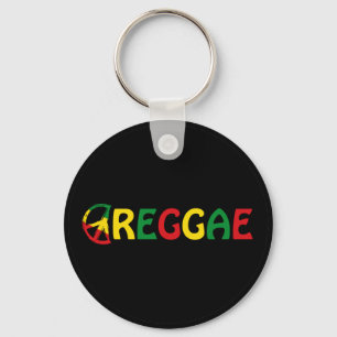 Reggae Music Key Ring