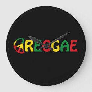 Reggae Music Large Clock
