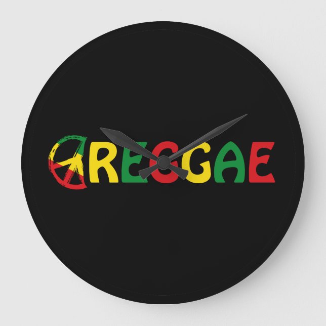 Reggae Music Large Clock (Front)
