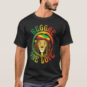Reggae Music Lion Caribbean Jamaica Women Men T-Shirt