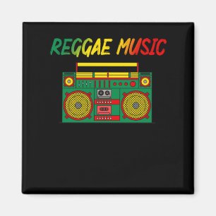 Reggae Music Lover Colourful Jamaica Cassette Radi Magnet