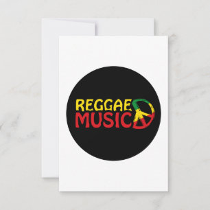 Reggae Music - model2b-circle-black Card