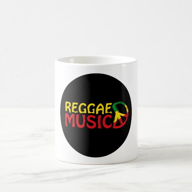 Reggae Music - model2b-circle-black Coffee Mug (Center)