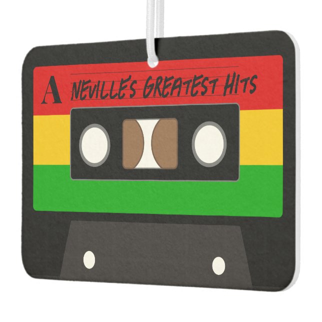 Reggae Music Musician Retro Cassette Tape Car Air Freshener (Left)