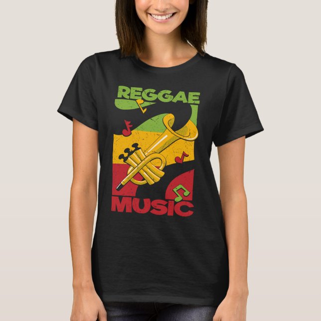 Reggae Music Rastafari Rasta Jamaica Reggae T-Shirt (Front)