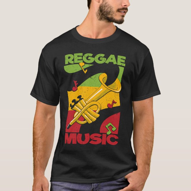 Reggae Music Rastafari Rasta Jamaica Reggae T-Shirt (Front)