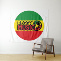 Reggae Music, reggae art with peace symbol