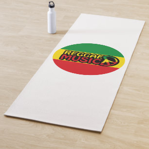 Reggae Music, reggae art with peace symbol Yoga Mat