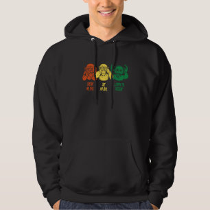 Reggae music saying Three Monkeys for fans of regg Hoodie