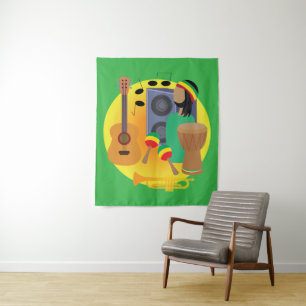 Reggae Music Tapestry