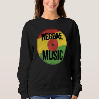 Reggae Music Vinyl Records Sweatshirt
