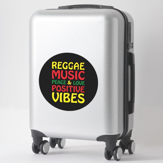 Reggae Music with positive sayings (Suitcase)