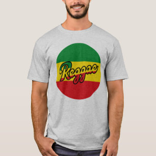 Reggae Music with reggae flag colors T-Shirt