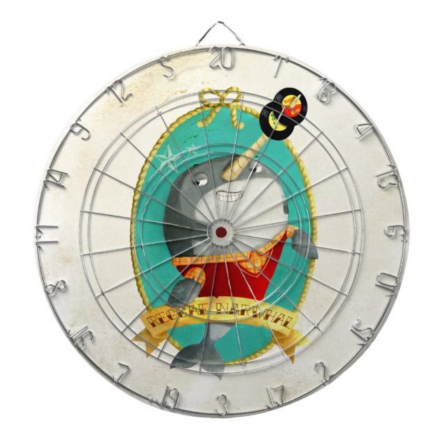 Reggae Narwhal Dartboard (Front)