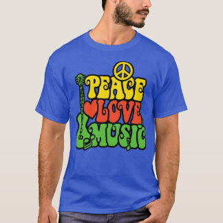 Reggae Peace Love Music T-Shirt
