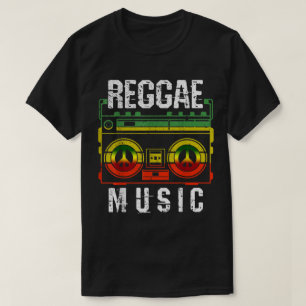 Reggae Peace Music Boombox Art T-Shirt