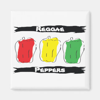 Reggae Peppers Magnet