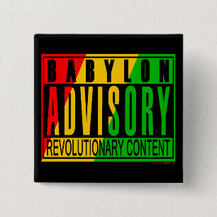 Reggae RASTA 15 Cm Square Badge