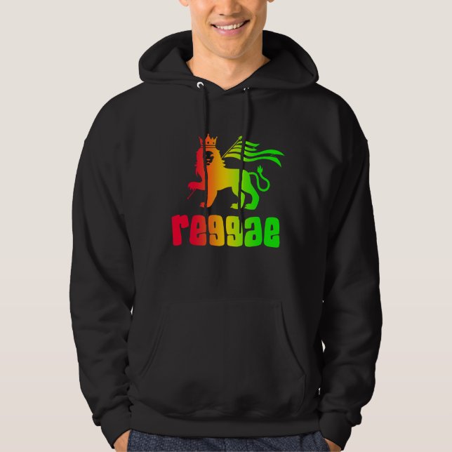 Reggae Rasta Lion  Hoodie (Front)