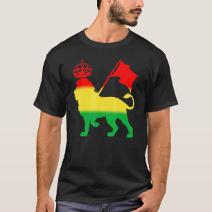 Reggae Rasta Lion Rastafarian Jamaican Music T-Shirt