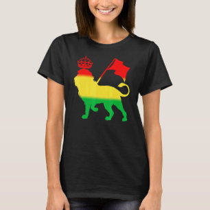 Reggae Rasta Lion Rastafarian Jamaican Music T-Shirt