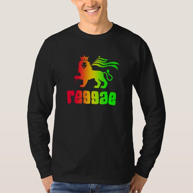 Reggae Rasta Lion T-Shirt (Front)