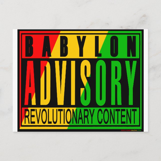 Reggae RASTA Postcard (Front)